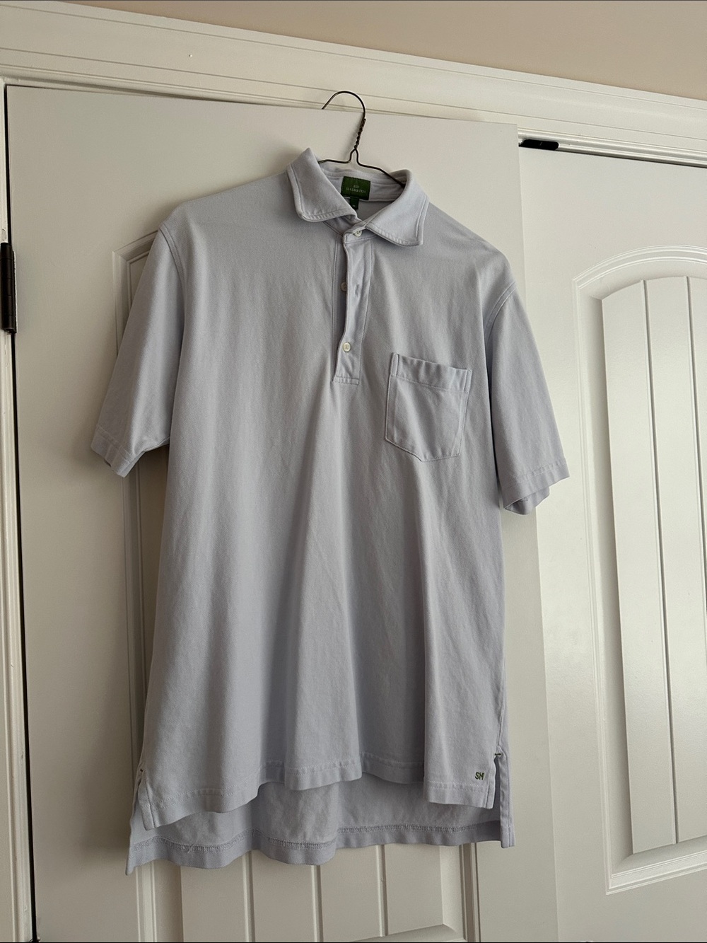 Men's Sid Mashburn Light Blue Polo Shirt M
